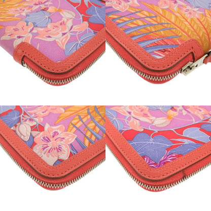 Hermes Soie Coeur Flamingo Party Agenda Silk Vaux Epson Silver Hardware Rose