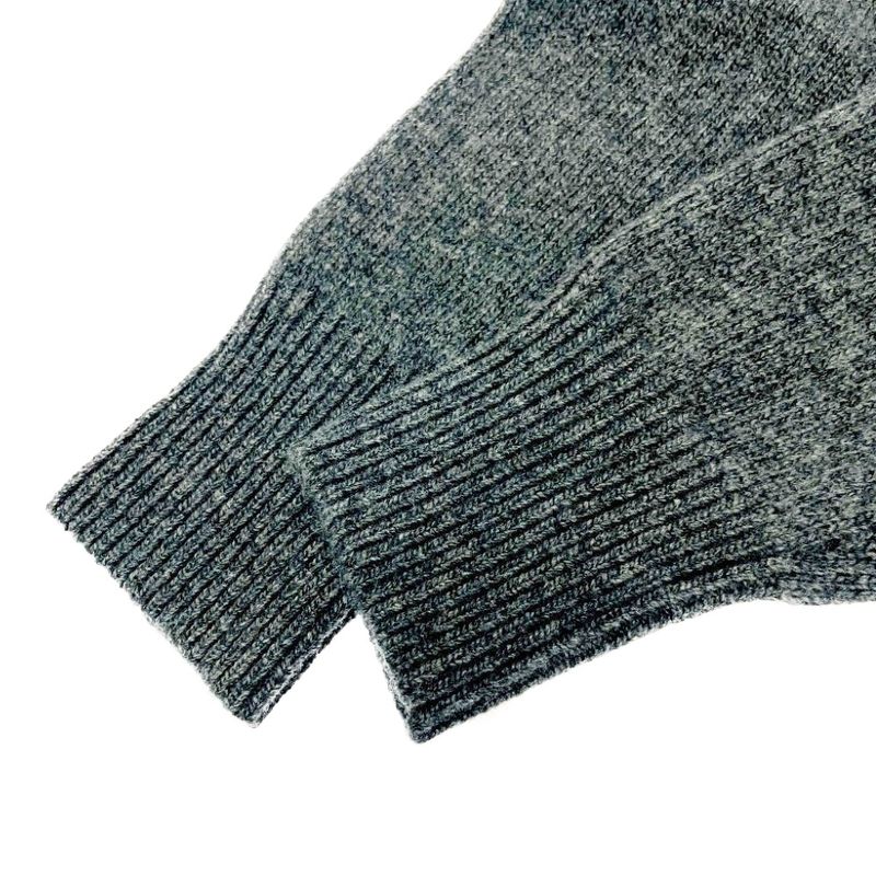Fendi Wool Logo Sweater with Tie Gray 371396 Sweater