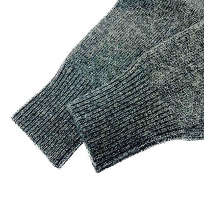 Fendi Wool Logo Sweater with Tie Gray 371396 Sweater