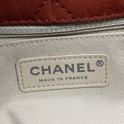 Chanel Tote Bag Matelasse Red Chain Shoulder / Silver Hardware / Coco Mark