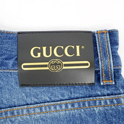 Gucci Disney Collaboration Denim Shorts Donald 652655 25 Inch Ladies