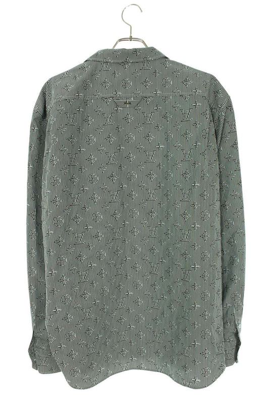 Louis Vuitton 23SS Rm231q TA0 Hos52w Monogram Stripe Long Sleeve Shirt Men's 6L