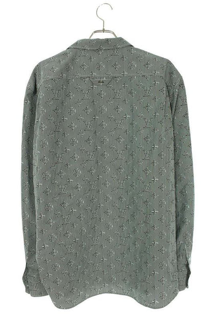 Louis Vuitton 23SS Rm231q TA0 Hos52w Monogram Stripe Long Sleeve Shirt Men's 6L