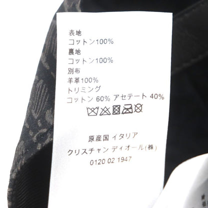 DIOR Homme 933c902h4835 Oblique Leather Use Hat Baseball Cap Dark Gray L Made