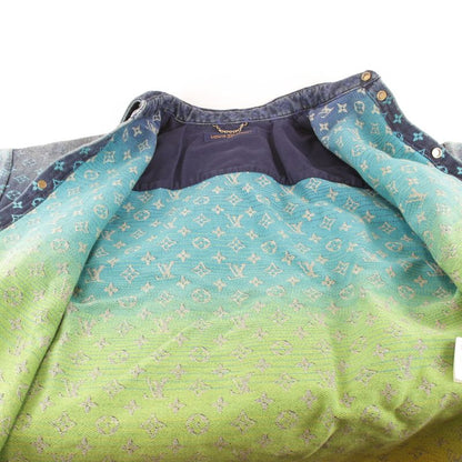 Louis Vuitton Rainbow Monogram Short Sleeve Denim Shirt Short Sleeve