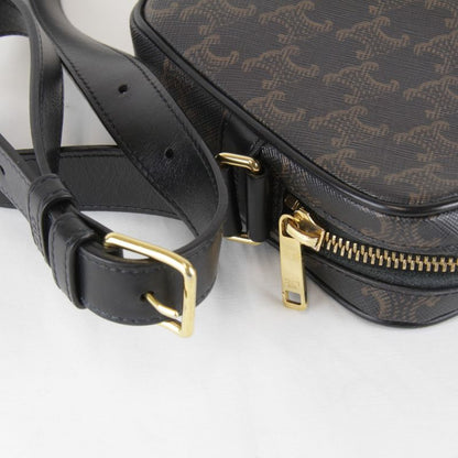 Celine Triomphe Medium Messenger Bag Shoulder Bag Ladies Brown High Brand