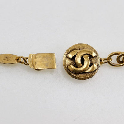 Chanel Long Chain Vintage Gold Plated Ladies 90.2g Necklace