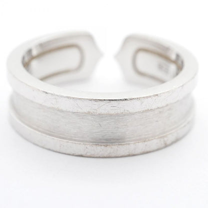 Cartier Ring C2 18K White Gold White Togo Old Diamond #55 Men Women Unisex