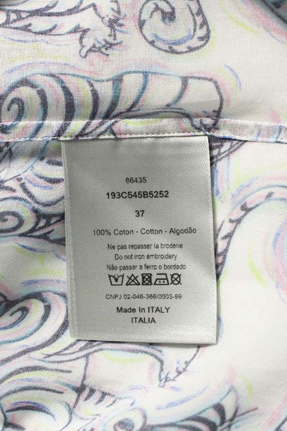 Dior 193c545b5252 × Kenny Scharf All Over Logo Embroidered Short Sleeve Shirt