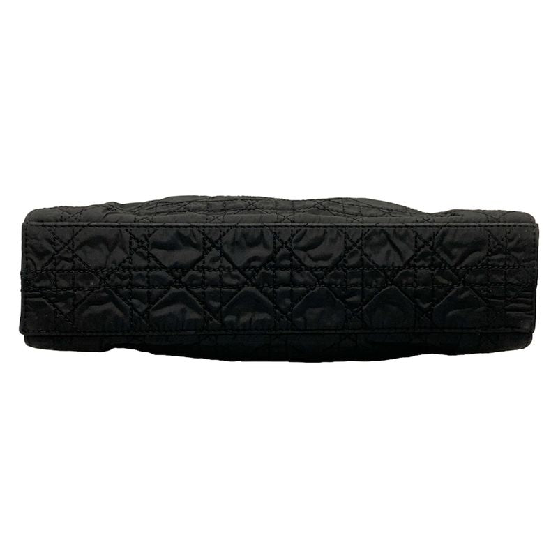 Dior/christian Dior Handbag Canage Stitch Black Leather