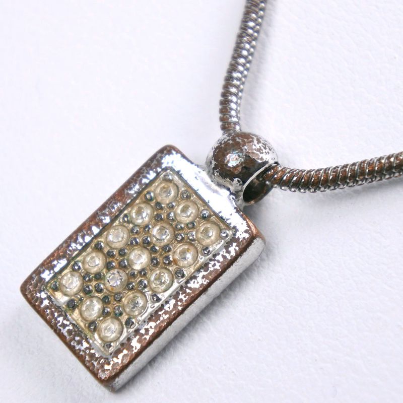 [dior] Christian Dior Trotter Rhinestone Ladies 8.7g Necklace