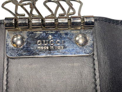 2665 Gucci GG Gucci Guccissima 6-Ring Key Case with Key Ring 473824 Leather Pre-Owned