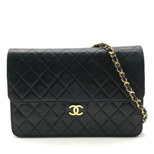 CHANEL 24K Timeless Classic Vintage Small Single Flap Bag Chain Purse