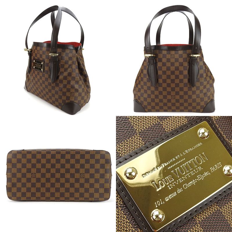 Louis Vuitton Shoulder Tote Bag Shoulder Hampstead MM N51204 Damier Ebène Usual