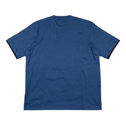 Hermes Short Sleeve T-Shirt Detail Saddle Stitching H467950ha5uxl Cotton Blue