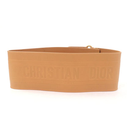 Christian DIOR B0098cm (38.58in)iv D-waist Maxi Leather Double Gold Buckle Belt