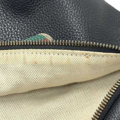 Gucci Bag Men's Brand Sherry Body Bag Waist Bag Leather Black Succotch
