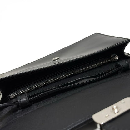 Gucci Wallet Interlocking G 369664 Black Shoulder Wallet With Detachable Strap