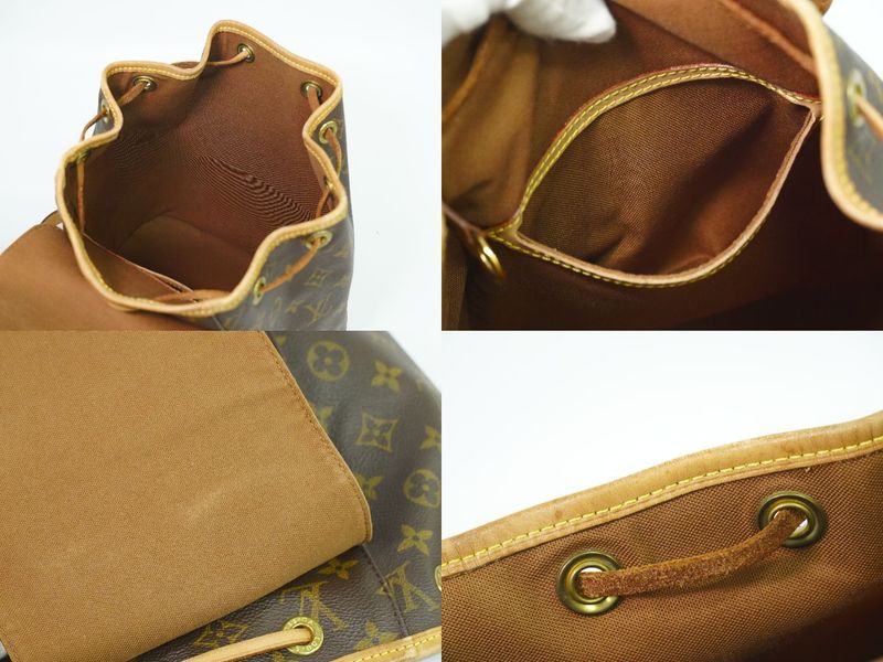 Authentic Louis Vuitton LV Montsouris MM Backpack Sac Backpack Monogram Brown