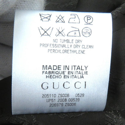 Gucci Wool Cles Button Single Tailored Jacket Gray 42 Genuine