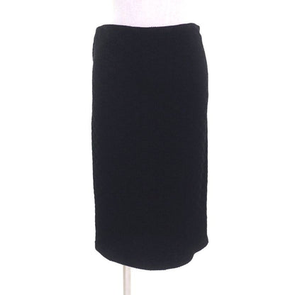 Gucci 771291 GG Pattern Knee-length Tight Skirt Bottoms Black 36 Hanger Made In