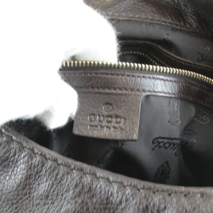 Gucci 203503 486628 Shoulder Bag Leather Brown