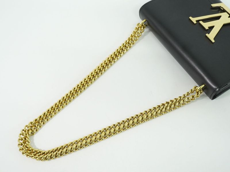 Authentic Louis Vuitton LV Pochette Louise MM Calf Leather Shoulder Bag