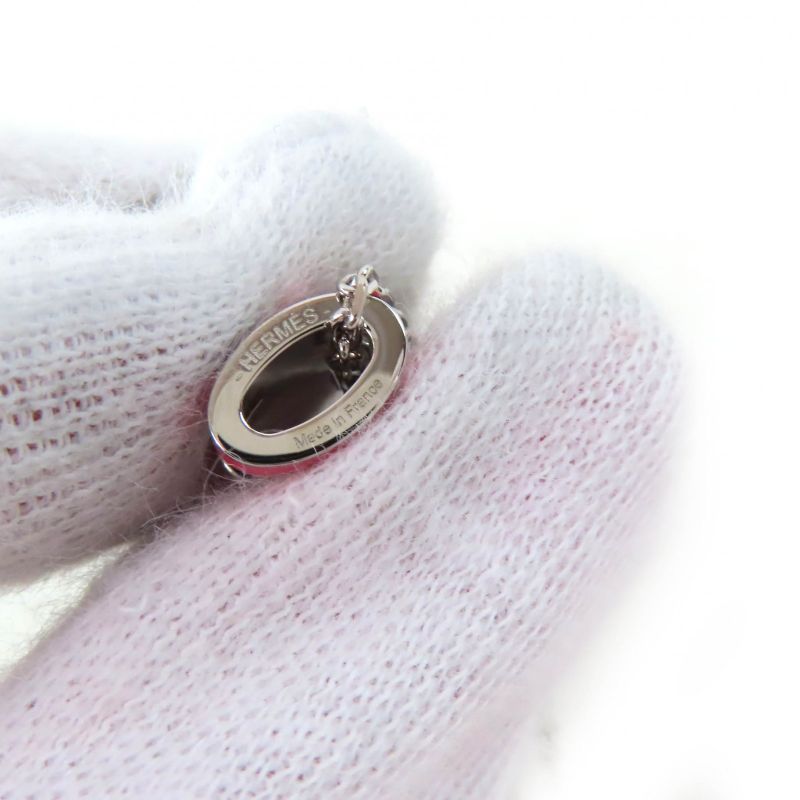 Hermes Mini Pop H Pendant Mini Pop H Pendant Necklace Pink Silver With Box And