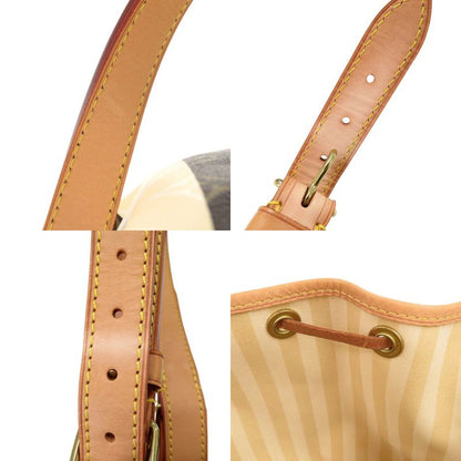 Louis Vuitton Petit Noe Monogram Rayures M40564 Beige Brown Shoulder Bag LV