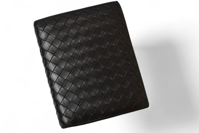 Bottega Veneta Wallet Bottega Veneta Fold Wallet Intrecciato Black 169731
