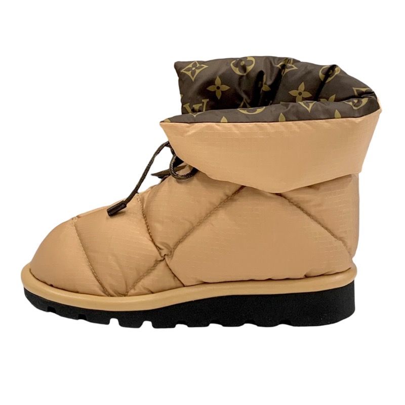 Unused Louis Vuitton Pillow Line Monogram Boots Short Boots Ankle Boots Nylon