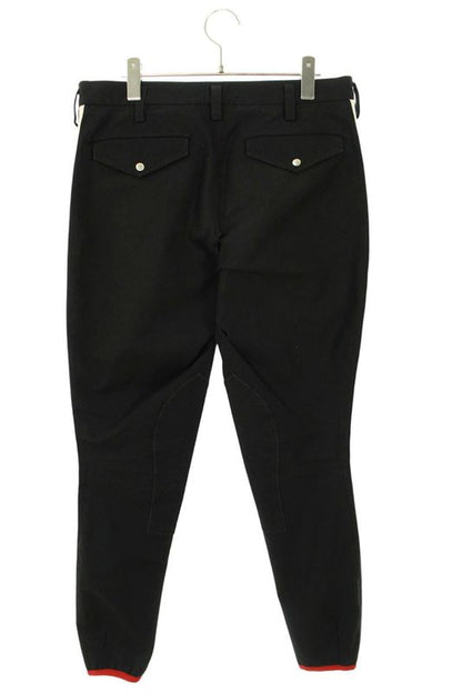 Gucci 18SS 495695 Z7576 Side Logo Line Gabardine Stretch Long Pants Men's 48