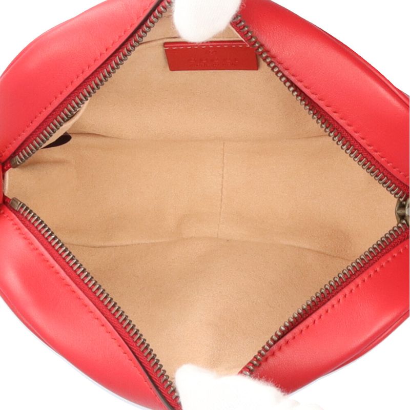 Gucci GG Marmont Shoulder Bag Leather 448065 Red Ladies Gucci  Gucci