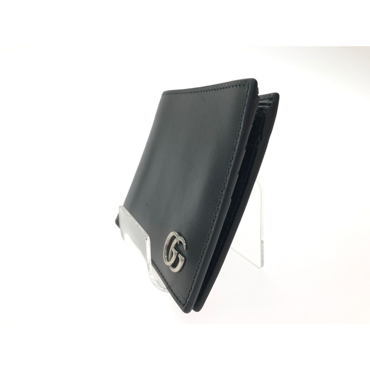 Gucci Men's Bifold Wallet Ggmarmont Leather 428725 Black