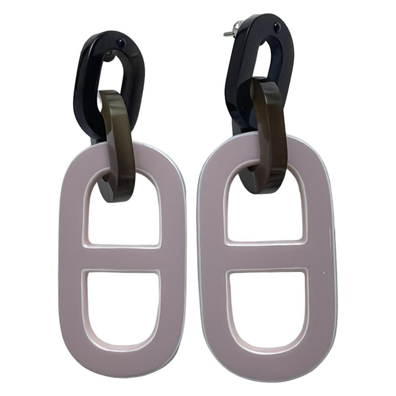 Hermes Earrings Pigmanchaine D'ancre Light Pink X Light Blue X Multi