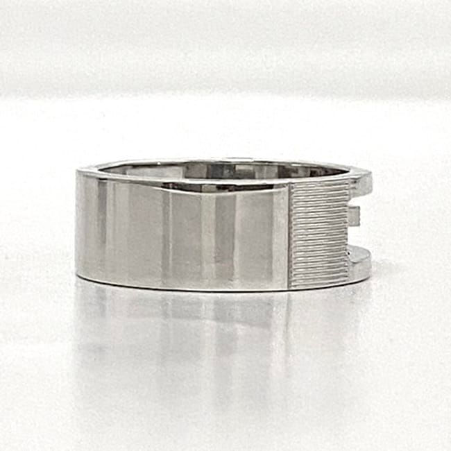 Gucci G Cut Ring Silver 032661 09840 8106 Ring