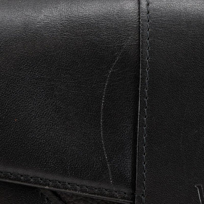 YVES Saint Laurent Yves Saint Laurent Y-stitch Calf Black Women's Shoulder Bag