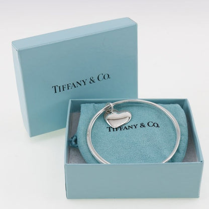 Tiffany & Co Double Heart 3strand Silver 925 Ladies 23.6g Bangle