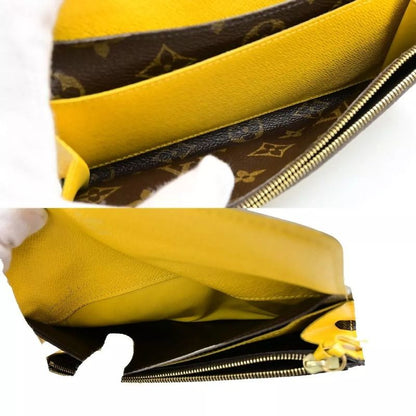Louis Vuitton Long Wallet Portefeuille Emily Monogram Yellow M60698 61fa064