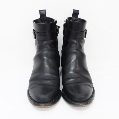 Louis Vuitton Boots Waist Side Line Black Svhardware LV Short Leather