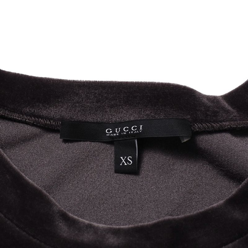 Gucci Dress Size XS Velour Dress Interlocking G Logo Made In Italy 20241212