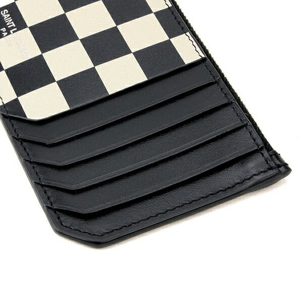 Saint Laurent Card Case CARD Holder Beige/black
