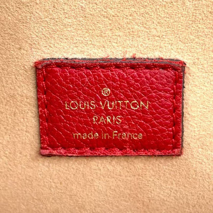 Louis Vuitton Flandrin Monogram Threes Leather X PVC Brown X Red Tote Bag Gold