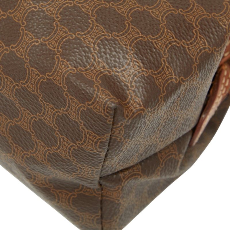 Celine Macadam Brown PVC Leather Women's Celine