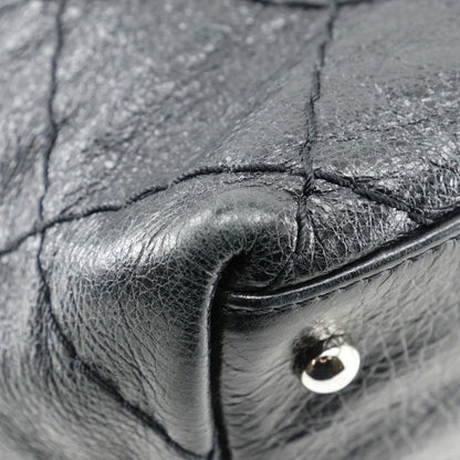 Chanel On The Road Coco Mark A48019 Leather Black Women's Tote Bag