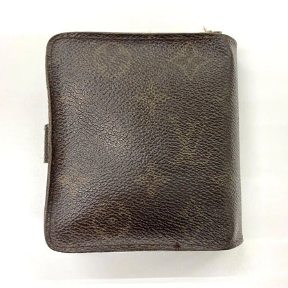 Louis Vuitton Monogram Compact Zipped Folding Wallet M61667 Brown Made In France