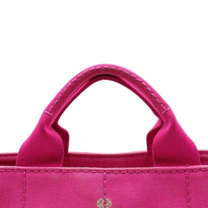 Prada Canapa Tote TPM Bn2439 Canvas Ladies Handbag Pink (Fuxia) Excellent