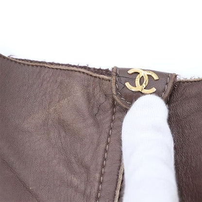 Chanel Long Boots Lambskin 38 Approx 24cm (9.45in) Ladies 4000009801200297