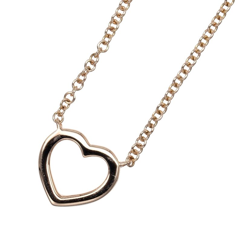 Tiffany & Co Metro Heart 18K Pink Gold And Diamonds Ladies 2g Necklace