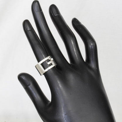 Gucci G Logo Wide Ring No 11 AG 925 Silver E1634